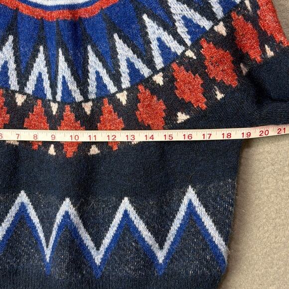 Sundry Fairisle Sweater Crew Neck Boxy Fit Super Soft Wool Blend Size S Revolve - Picture 5 of 10